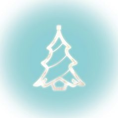   Home KID 412 karácsonyfa ablakdísz, 8 db LED, öntapadós elemtartó