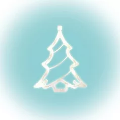   Home KID 412 karácsonyfa ablakdísz, 8 db LED, öntapadós elemtartó