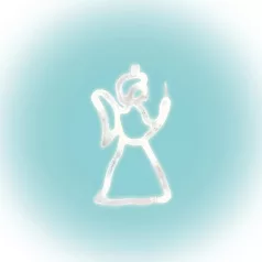   Home KID 413 angyal ablakdísz, 8 db LED, öntapadós elemtartó