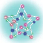 Home KID 503 B/M csillag ablakdísz, 35 db színes LED, 3 funkció, kapcsolható