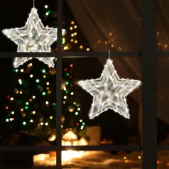   Home KID 503 B/WW csillag ablakdísz, 35 db melegfehér LED, 3 funkció, kapcsolható