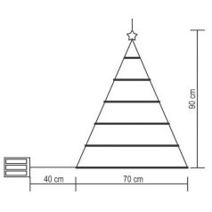 Fali LED-es karácsonyfa