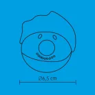 Home KID 65 hóember gömb, 1 db LED, piros, villogó