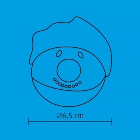 Home KID 65 hóember gömb, 1 db LED, piros, villogó