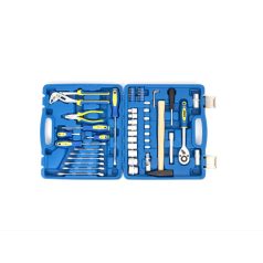   KINZO 56 részes racsnis dugókulcs és csavarhúzó készlet, KULCSKÉSZLET kalapáccsal