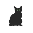 Kinzo Holland Macskariasztó sziluett üveg szemekkel, 3 db, Cat Scariers 8558