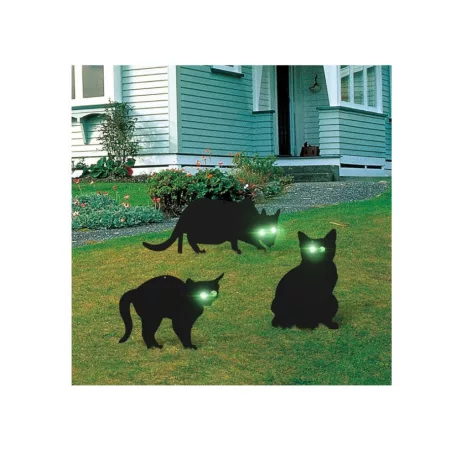 Kinzo Holland Macskariasztó sziluett üveg szemekkel, 3 db, Cat Scariers 8558