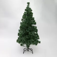   HOME KIX120LED LED-es műfenyő, 120 cm, optikai szálas, folyamatos színváltás, műanyag talp, hálózati tápellátás, beltéri kivitel