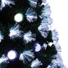 Optikai szálas műfenyő EVA gömbökkel, 90 cm