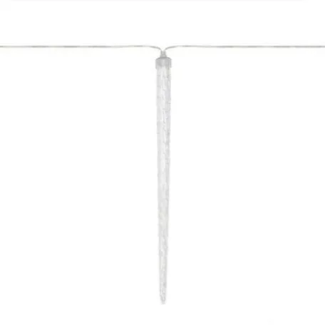 HOME KJL288 jégcsap fényfüzér, 3,5m hosszú, 288db hidegfehér SMD LED, 8db jégcsap/36db LED, hálózati adapter, kül- és beltéri kivitel