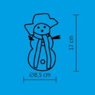 Home KKD 107 LED-es dekorációs lámpa, hóember, EVA alapanyag, 1 db LED, színváltó