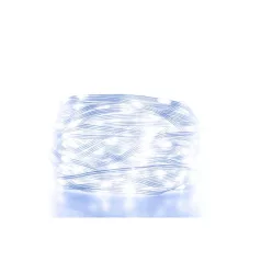   HOME KKL1012DWH DOT LED-es fényfüzér, 1000db hidegfehér LED, 70m hosszú, 8+4 funkció, átlátszó vezeték, adapteres tápellátás, kül és beltéri kivitel
