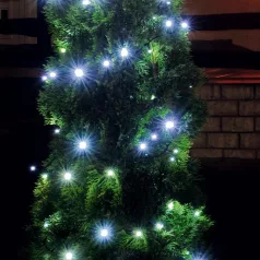   Home KKL 500C/WH LED-es fényfüzér, 35 m / 500 db hidegfehér LED, állófényű, zöld vezeték, hálózati adapter, kül- és beltéri kivitel