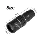 Excitat Monokuláris zoom távcső, kettős fókusz, 16x52, BAK4, fekete Vízálló egyszemes távcső 16x52