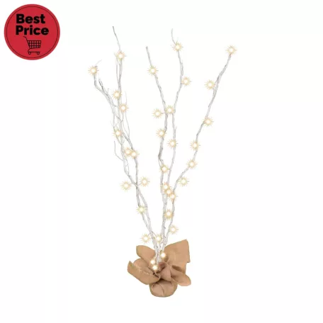 Home KLB 120/WH világító ágak,  40 db LED, 120 cm ágak, fehér színű, ismétlődő időzítés, beltéri