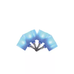 LED-es kocka fényfüzér, kék, 8 pr.