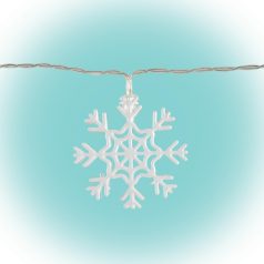 LED-es hókristály fényfüzér, fém