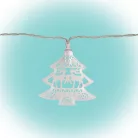 LED-es fenyő fényfüzér, fém