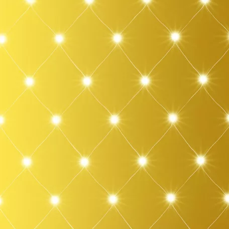 Home KLN 240C/WW LED-es háló, 3x3 m / 240 db melegfehér LED, zöld vezeték, állófényű, hálózati adapter, kül- és beltéri kivitel