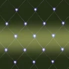 Home KLN 400C/WW LED-es háló, 6x4 m / 400 db melegfehér LED, zöld vezeték, állófényű, hálózati adapter, kül- és beltéri kivitel