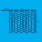 Home KLN 400C/WW LED-es háló, 6x4 m / 400 db melegfehér LED, zöld vezeték, állófényű, hálózati adapter, kül- és beltéri kivitel