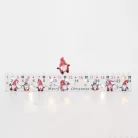 Home KLW25 LED-es adventi naptár, 7db LED világítás, fa alapanyag, elemes tápellátás, beltéri kivitel