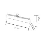 Home KLW25 LED-es adventi naptár, 7db LED világítás, fa alapanyag, elemes tápellátás, beltéri kivitel