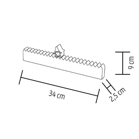 Home KLW25 LED-es adventi naptár, 7db LED világítás, fa alapanyag, elemes tápellátás, beltéri kivitel