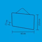 Home KLW 40 fa világító kép, 6 db LED, lézervágott, kapcsolható