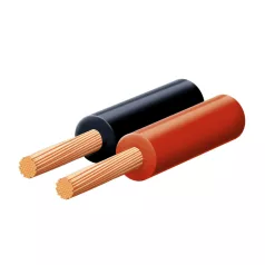  SAL KL 0,35 hangszóróvezeték, piros-fekete, 2 x 0,35 mm2, 0,1 mm elemi szál, 100 m/ tekercs