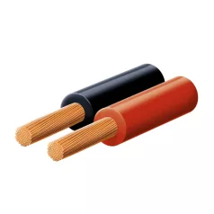   SAL KL 1 hangszóróvezeték, piros-fekete, 2 x 1 mm2, 0,1 mm elemi szál, 100 m/ tekercs
