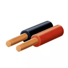   SAL KL 1,5-10X hangszóróvezeték, piros-fekete, 2C x (7x 27 x 0,10 mm), 0,1 mm-es elemi szálból, 10m