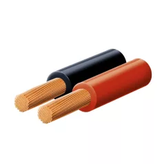   SAL KL 1,5 hangszóróvezeték, piros-fekete, 2 x 1,5 mm2, 0,1 mm elemi szál, 100 m/ tekercs