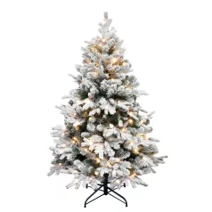   HOME KMF8LED180 havas műfenyő LED-ekkel, 250db melegfehér LED, 180cm magas, 116cm átmérő, 3D és 2D tűlevelek, hálózati tápellátás, beltéri kivitel