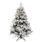 HOME KMF8LED240 havas műfenyő LED-ekkel, 460db melegfehér LED, 240cm magas, 144cm átmérő, 3D és 2D tűlevelek, hálózati tápellátás, beltéri kivitel