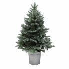 Home KMF90BLED elemes műfenyő LED-ekkel, 100db melegfehér LED, 90cm magas, 3D és 2D tűlevelek, elemes tápellátás, beltéri kivitel