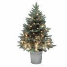 Home KMF90BLED elemes műfenyő LED-ekkel, 100db melegfehér LED, 90cm magas, 3D és 2D tűlevelek, elemes tápellátás, beltéri kivitel