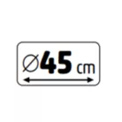 HOME KMK45LED LED-es műkoszorú, 45 cm, 35 db melegfehér LED, 8 programos, időzítés, 2D tűlevél, elemes tápellátás, beltéri kivitel