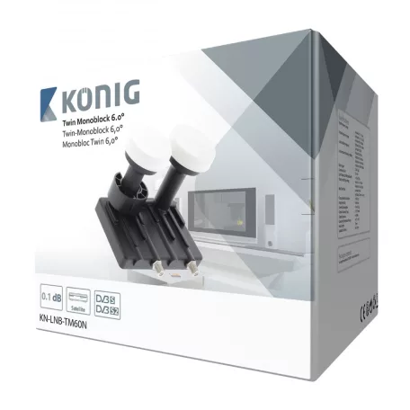 Műholdvevő Fej (LNB) Iker Monoblock 6.0° 1.1 dB