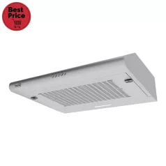   Home KPE 6020S konyhai páraelszívó TORNADO, három sebességfokozat, légszállítás: 200 m3/h, 38 W, 60 cm, rozsdamentes acél