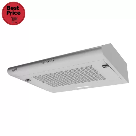 Home KPE 6020S konyhai páraelszívó TORNADO, három sebességfokozat, légszállítás: 200 m3/h, 38 W, 60 cm, rozsdamentes acél