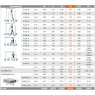 KRAUSE CORDA kitolható alumínium létra 4.4m-es 3 részes 3x8 univerzális kitolható munkamagasság 5,6m összecsukva 2,15m