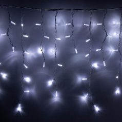   HOME KSFW200WH sorolható fényfüggöny, 4 méter, 200db hidegfehér LED, fehér vezeték, kül- és beltéri kivitel