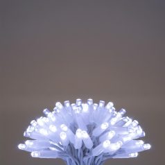   HOME KSIW200WH sorolható fényfüzér, 20 méter , 200db hidegfehér LED, fehér vezeték, kül- és beltéri kivitel