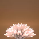 HOME KSIW200WW sorolható fényfüzér, 20 méter , 200db melegfehér LED, fehér vezeték, kül- és beltéri kivitel