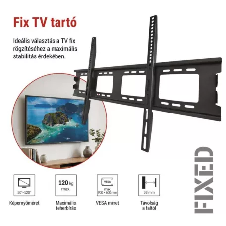 Fix TV falitartó 50–120" (127–305 cm)