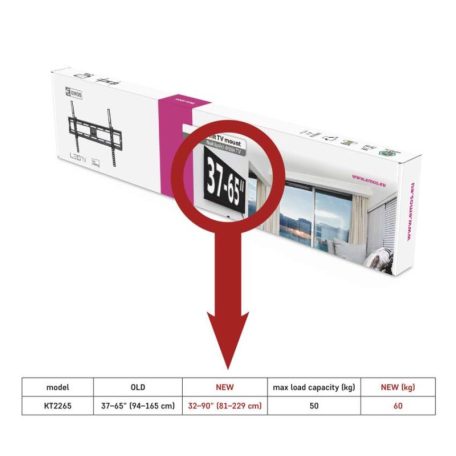 EMOS Fali konzol dönthető 32–90" (81–229 cm)