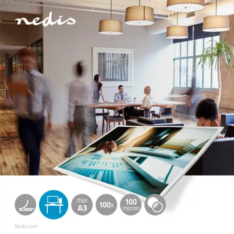 lamináló film | A3 | Vastagság: 100 µm | Csomagolás egysége: 100 db | Műanyag | Átlátszó