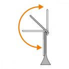 Home LA 3 érintőgombos LED-es asztali lámpa változtatható fényerővel,fehér LED-es asztali lámpa, hálózati adapterrel