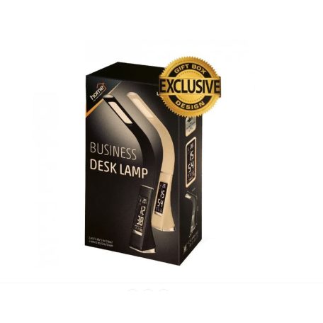 HOME LA 8/BG LED-es asztali lámpa órával, BÉZS